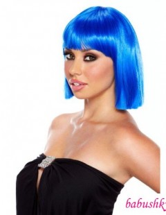красивый парик неоново-Синее Каре ELECTRIC FANTASY